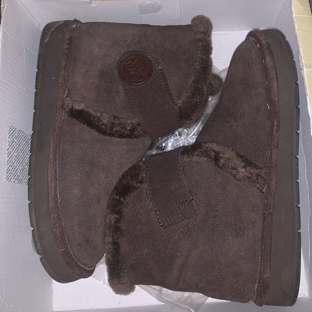 Michael Kors winter shearling booties